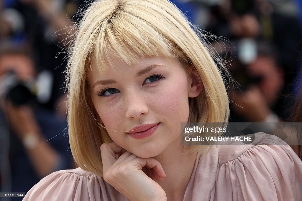 US actress Haley Bennett poses during th