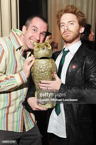 Matthew Senreich and Seth Green attend the Adult Swim Upfront 2010 at Gotham Hall on May 19, 2010 in New York City. 19913_001_0079.JPG