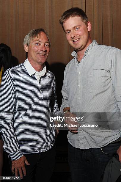 Head of Adult Swim Mike Lazzo and comedian Tim Heidecker attend the Adult Swim Upfront 2010 at Gotham Hall on May 19, 2010 in New York City....