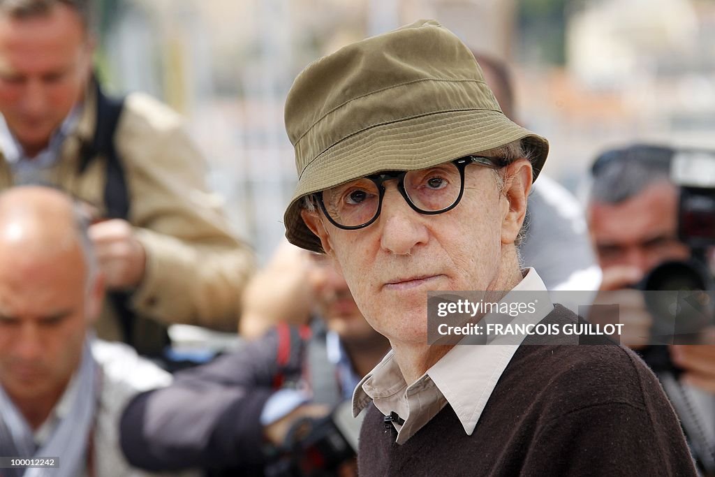 US director Woody Allen poses during the