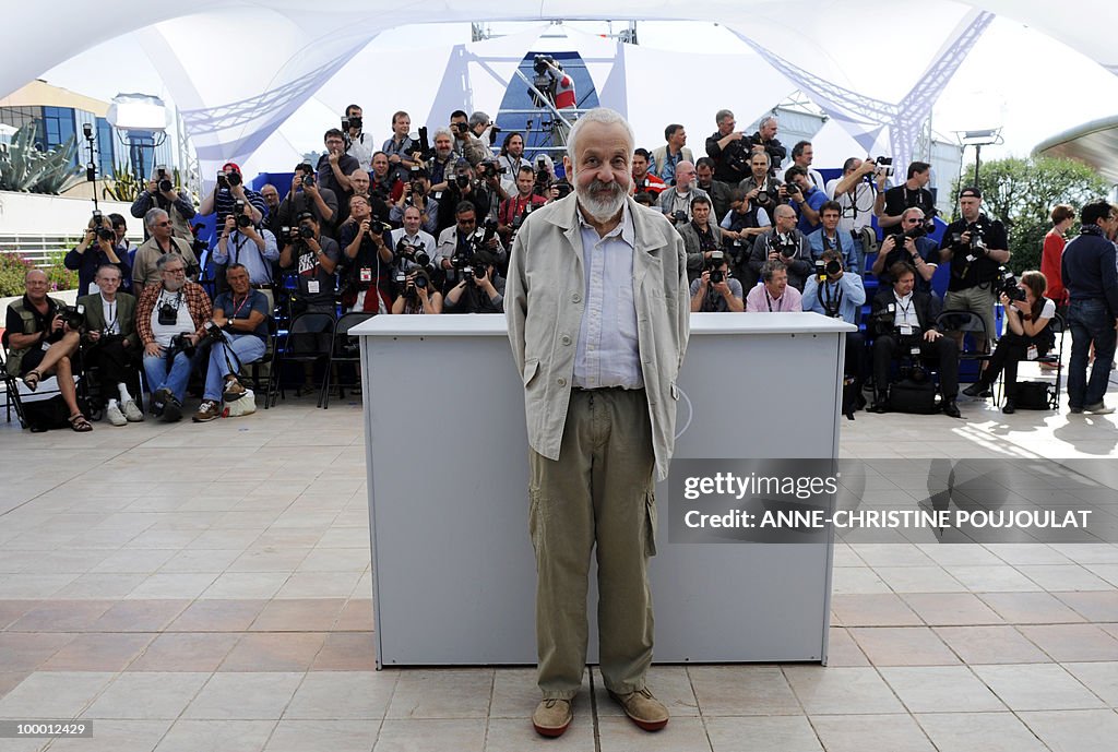 British director Mike Leigh poses during