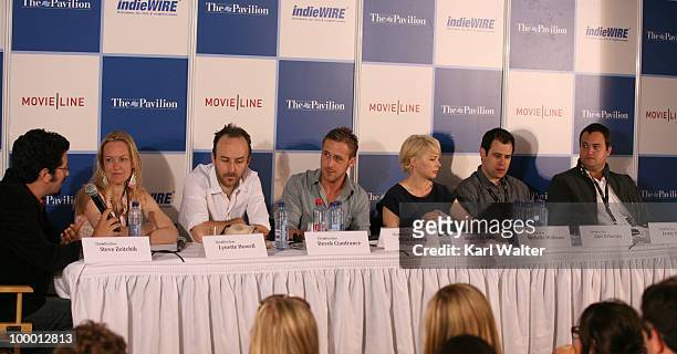 Director Derek Cianfrance, actor Ryan Gosling,Michelle Williams, producers Lynette Howell, Jamie Patricof, and Alex Orlovsky attend the "Industry In...