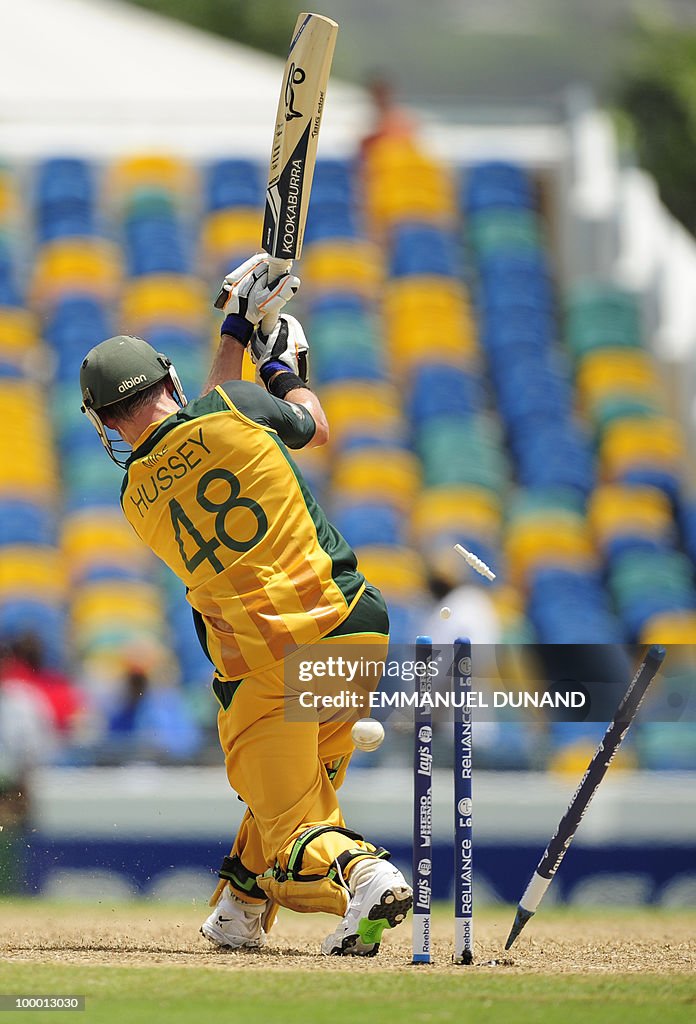 Australian batsman Michael Hussey is cle