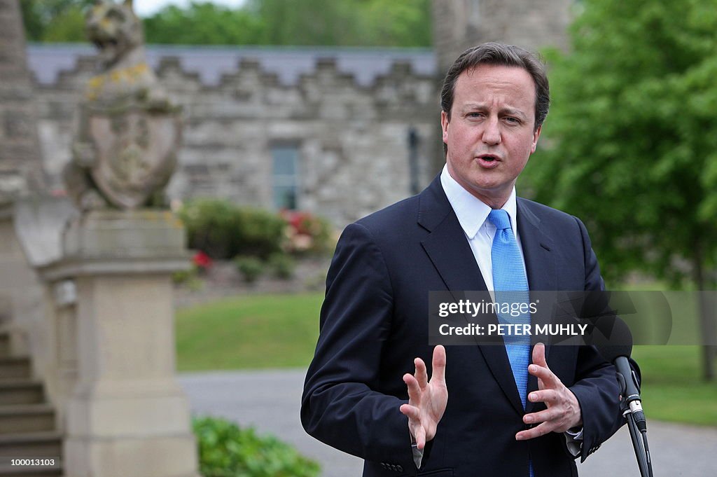 British Prime Minister David Cameron add