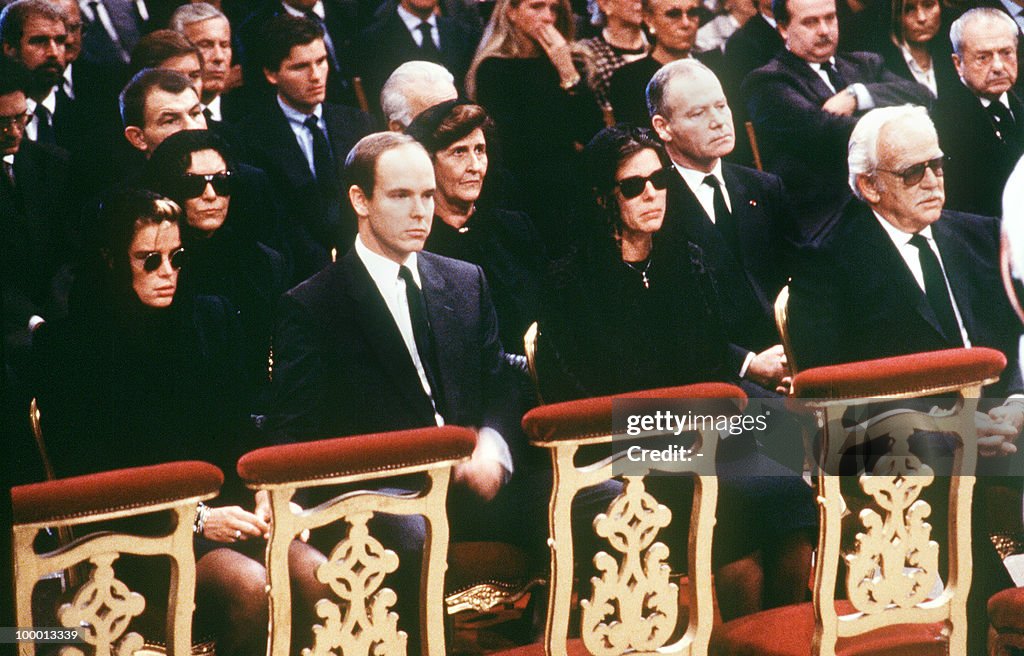 The Royal Family of Monaco, (L-R) Prince