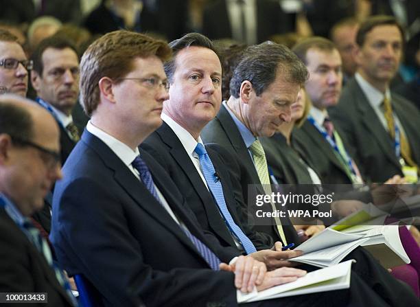 British Prime Minister David Cameron attends the launch of the Government Programme Coalition Agreement document in London, May 20, 2010. The event...