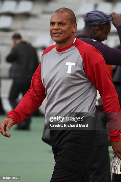 Ex football player Bernard Lama attends the World Charity Soccer 2010 Charity Match for Haiti at Stade Charlety on May 19, 2010 in Paris, France.