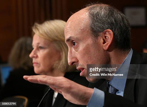 Securities and Exchange Commission Chairman Mary Schapiro and Commodity Futures Trading Commission Chairman Gary Gensler testify before the Senate...