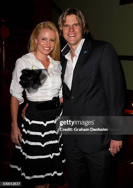 Haley Bracken and Nathan Bracken arrive for the Chandon Supper Club after party at The ArtHouse on May 20, 2010 in Sydney, Australia.