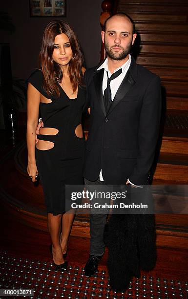 Christine Centenera and Josh Goot arrive for the Chandon Supper Club after party at The ArtHouse on May 20, 2010 in Sydney, Australia.