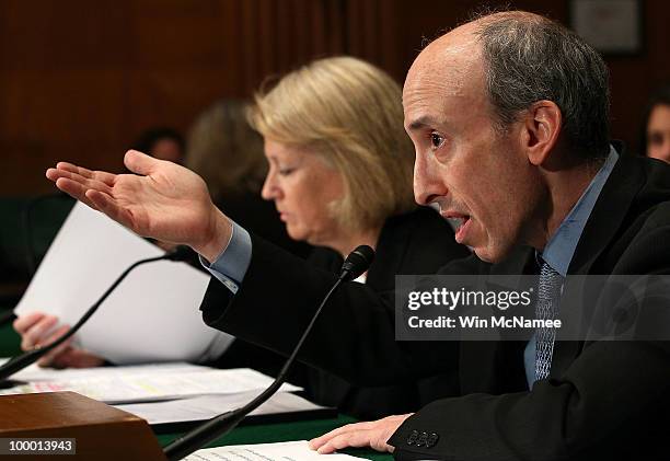 Securities and Exchange Commission Chairman Mary Schapiro and Commodity Futures Trading Commission Chairman Gary Gensler testify before the Senate...