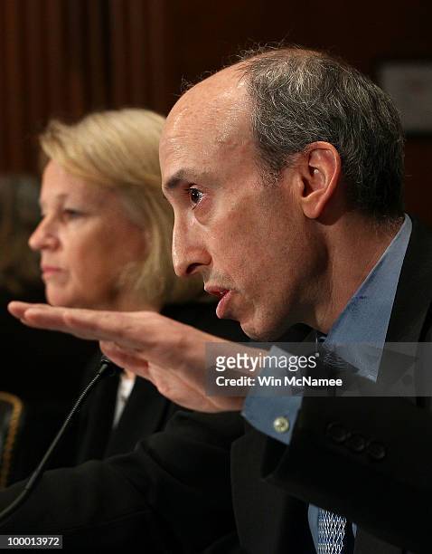Securities and Exchange Commission Chairman Mary Schapiro and Commodity Futures Trading Commission Chairman Gary Gensler testify before the Senate...