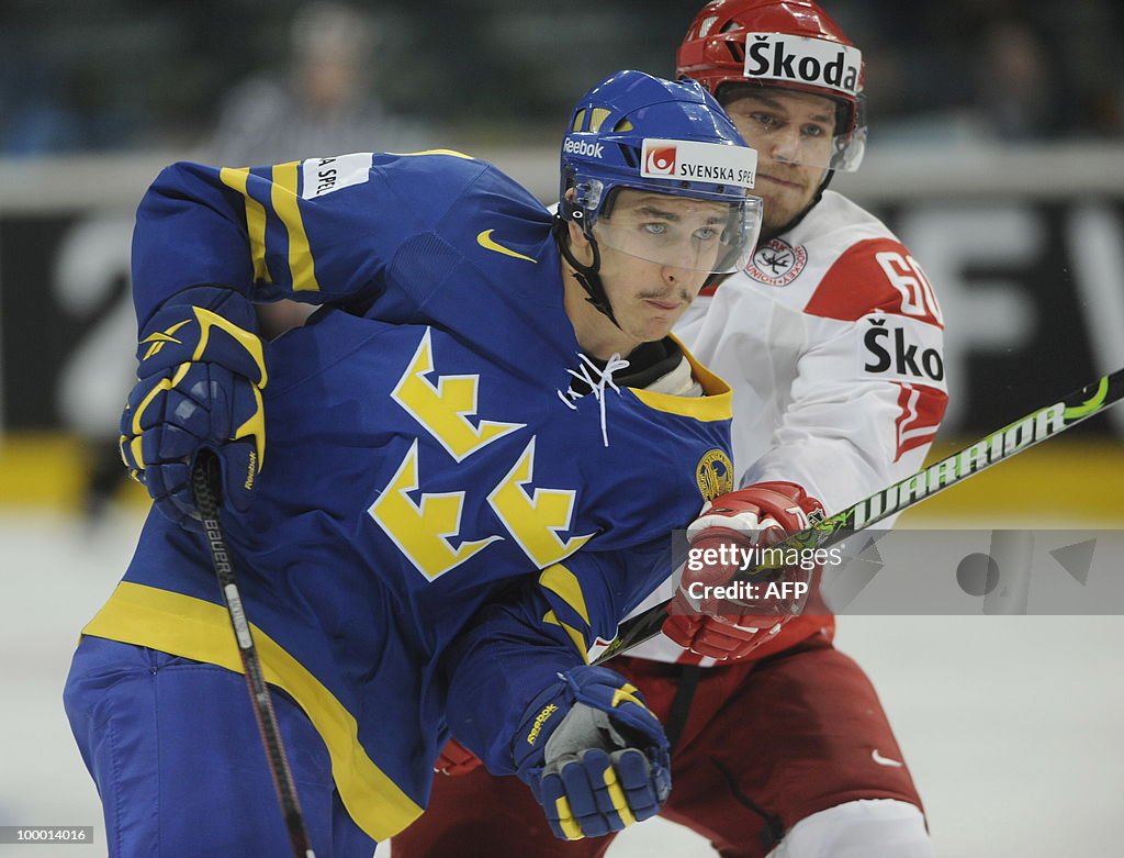 Sweden's Mikael Backlund and Denmark's M