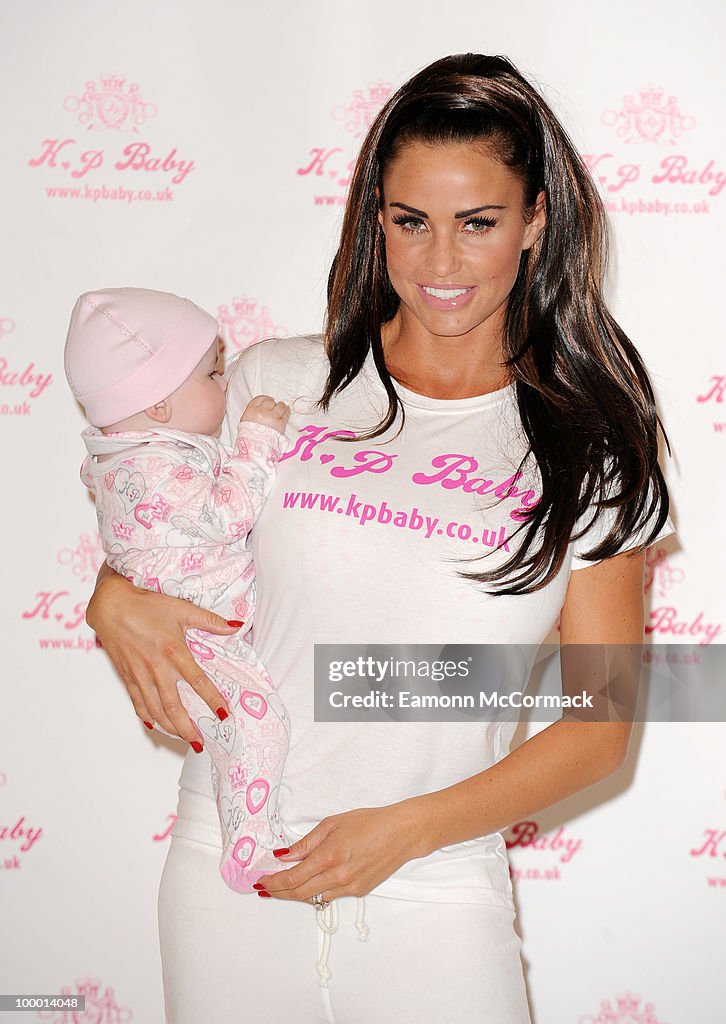 Katie Price Launches Her New Baby Clothes Range - KP BABY - Photocall