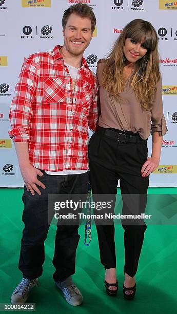 Esmee Denters and Stanfour arrives at 'The Dome 54' at the Hanns-Martin Schleyer Halle on May 20, 2010 in Stuttgart, Germany.