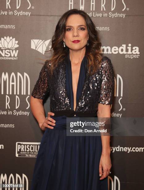 Michala Banas arrives at the 18th Annual Helpmann Awards at Capitol Theatre on July 16, 2018 in Sydney, Australia.