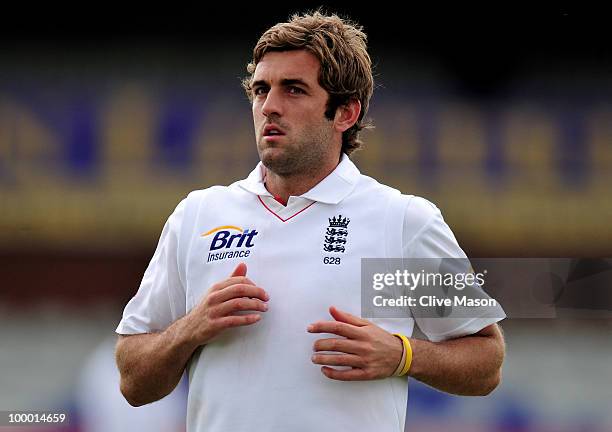 Liam Plunkett of England Lions in action in the field during day two of the match between England Lions and Bangladesh at The County Ground on May...