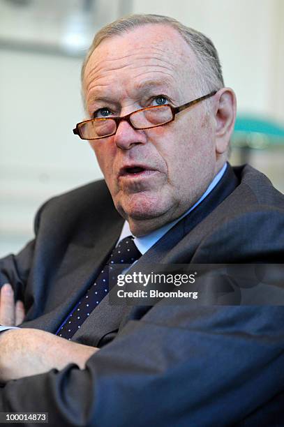 Olivier Metzner, lawyer for former Societe Generale trader Jerome Kerviel, pauses during an interview in his office in Paris, France, on Thursday,...