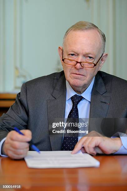 Olivier Metzner, lawyer for former Societe Generale trader Jerome Kerviel, pauses during an interview in his office in Paris, France, on Thursday,...