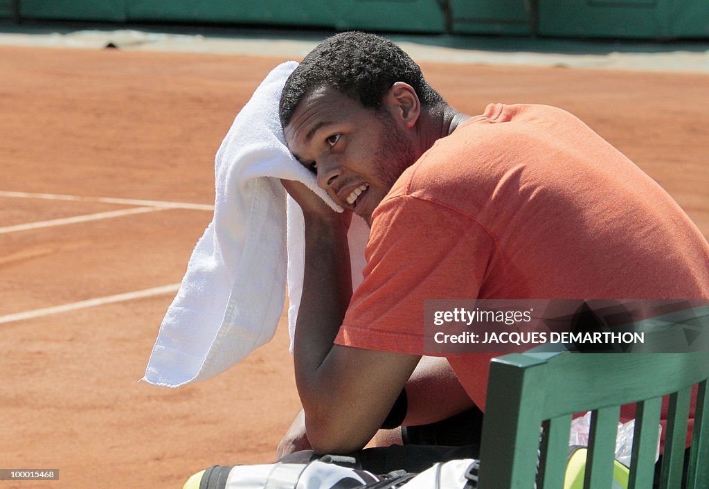 French tennis player Jo-Wilfrid Tsonga w