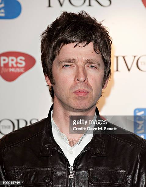 Noel Gallagher attends the 55th Ivor Novello Awards held at Grosvenor House Hotel on May 20, 2010 London, England.