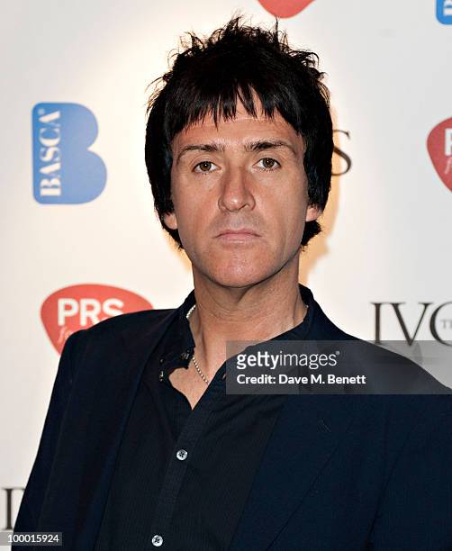 Johnny Marr attends the 55th Ivor Novello Awards held at Grosvenor House Hotel on May 20, 2010 London, England.