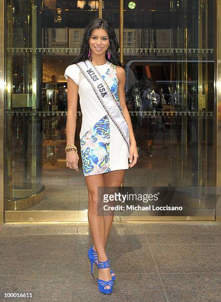 Miss USA 2010 Rima Fakih visits Trump Tower on May 20, 2010 in New York City.