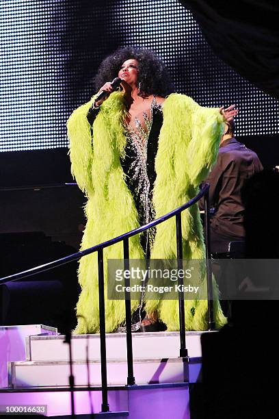 Singer Diana Ross performs onstage in concert at Radio City Music Hall on May 19, 2010 in New York City.