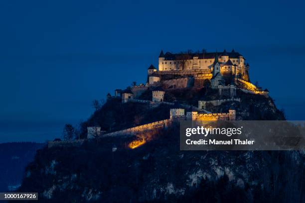 hochosterwitz castle - hochosterwitz castle stock pictures, royalty-free photos & images