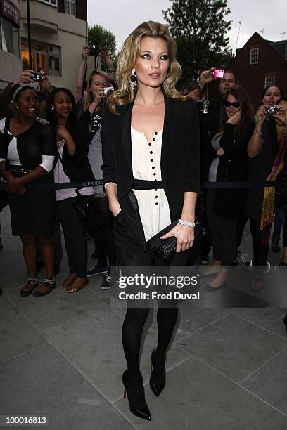 Kate Moss attends the launch party for the opening of TopShop's Knightsbridge store on May 19, 2010 in London, England.