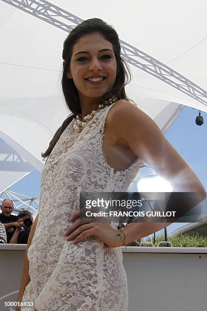 Lebanese actress Razan Jammal poses during the photocall of "Carlos" presented out of competition at the 63rd Cannes Film Festival on May 20, 2010 in...