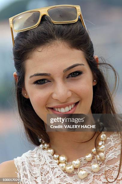 Lebanese actress Razan Jammal poses during the photocall of "Carlos" presented out of competition at the 63rd Cannes Film Festival on May 20, 2010 in...