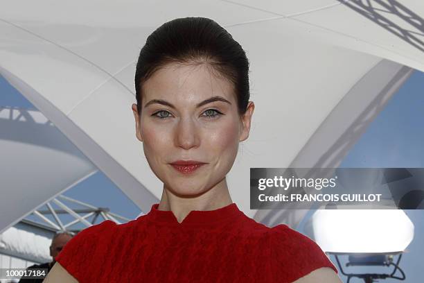 Austrian actress Nora Von Waldstatten poses during the photocall of "Carlos" presented out of competition at the 63rd Cannes Film Festival on May 20,...