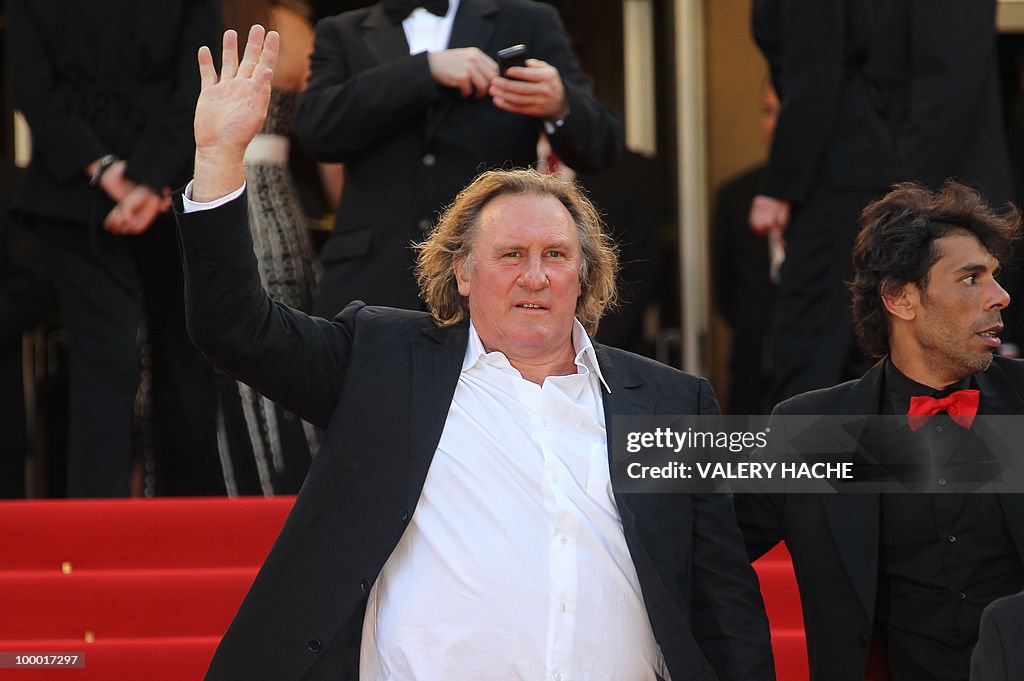 French actor Gerard Depardieu arrives fo
