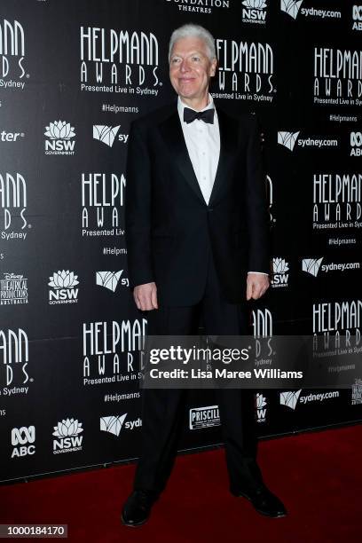 Tony Sheldon arrives at the 18th Annual Helpmann Awards at Capitol Theatre on July 16, 2018 in Sydney, Australia.