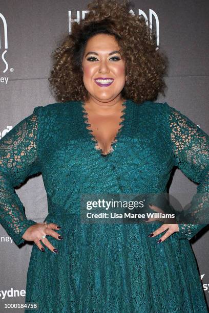 Casey Donovan arrives at the 18th Annual Helpmann Awards at Capitol Theatre on July 16, 2018 in Sydney, Australia.