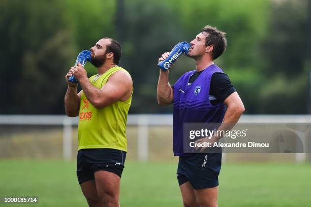 Johan Goosen new player of Montpellier during the first training session of the new season 2018/2019 of the Montpellier Herault rugby on July 16,...