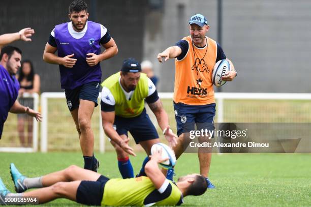 Alex King assistant Coach of Montpellier during the first training session of the new season 2018/2019 of the Montpellier Herault rugby on July 16,...