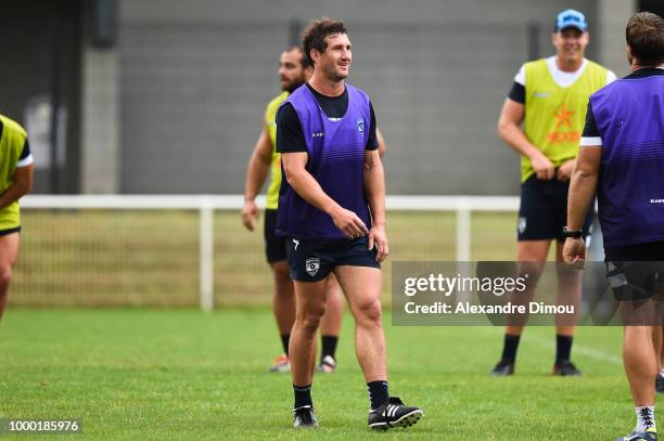 Johan Goosen new player of Montpellier during the first training session of the new season 2018/2019 of the Montpellier Herault rugby on July 16,...