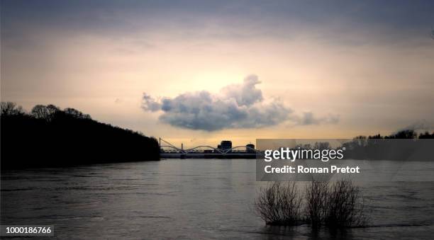 cloud over the rhein - roman pretot stock pictures, royalty-free photos & images
