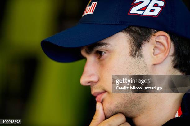 Dani Pedrosa of Spain and Repsol Honda Team looks on during the press conference pre event of Grand Prix of France in Le Mans Circuit on May 20, 2010...