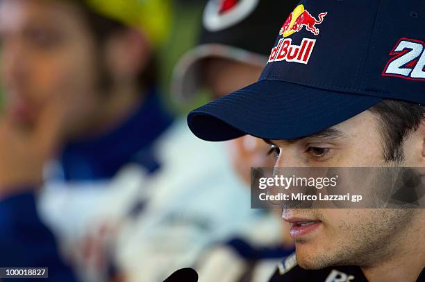 Dani Pedrosa of Spain and Repsol Honda Team speaks during the press conference pre event of Grand Prix of France in Le Mans Circuit on May 20, 2010...