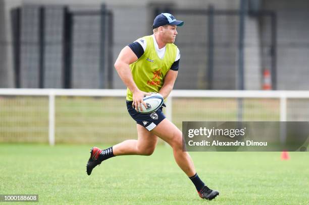 Nicolaas Van Rensburg of Montpellier during the first training session of the new season 2018/2019 of the Montpellier Herault rugby on July 16, 2018...