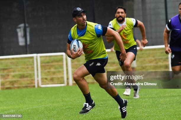 Ruan Pienaar of Montpellier during the first training session of the new season 2018/2019 of the Montpellier Herault rugby on July 16, 2018 in...
