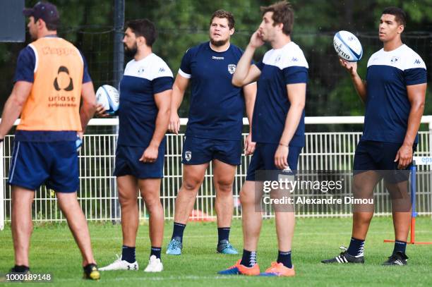 Paul Willemse of Montpellier during the first training session of the new season 2018/2019 of the Montpellier Herault rugby on July 16, 2018 in...