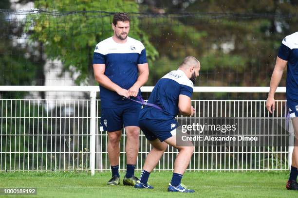 Yvan Watremez of Montpellier during the first training session of the new season 2018/2019 of the Montpellier Herault rugby on July 16, 2018 in...