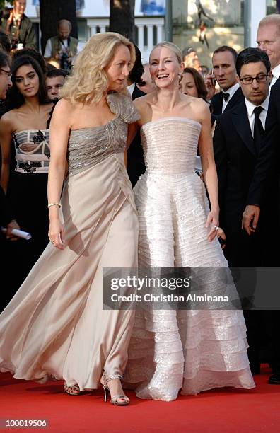 Former CIA agent Valerie Plame and Actress Naomi Watts attends the 'Fair Game' Premiere held at the Palais des Festivals during the 63rd Annual...