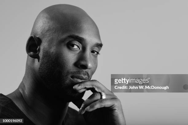 Closeup portrait of former Los Angeles Lakers guard Kobe Bryant posing during photo shoot. Costa Mesa, CA 5/17/2018 CREDIT: John W. McDonough