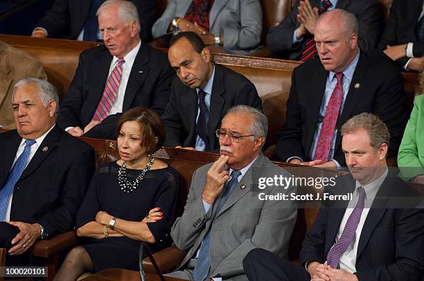 May 20: Top row: Rep. Mike Thompson, D-Calif., Rep. Luis V. Gutierrez, D-Ill., and Rep. Joe Crowley, D-N.Y. Bottom row: Rep. Silvestre Reyes,...