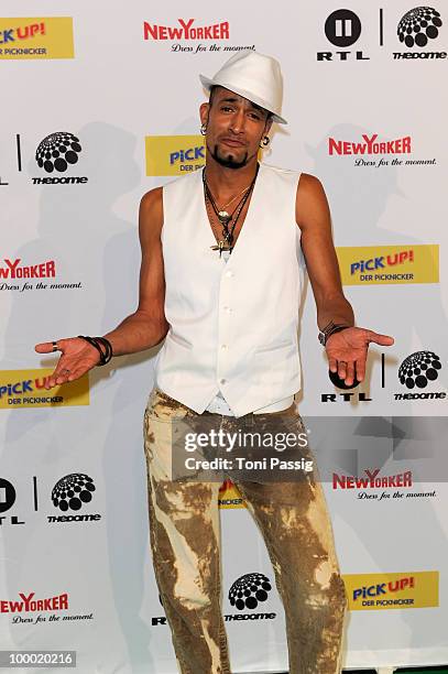 Singer Mark Medlock arrives at 'The Dome 54' at Schleyerhalle on May 20, 2010 in Stuttgart, Germany.